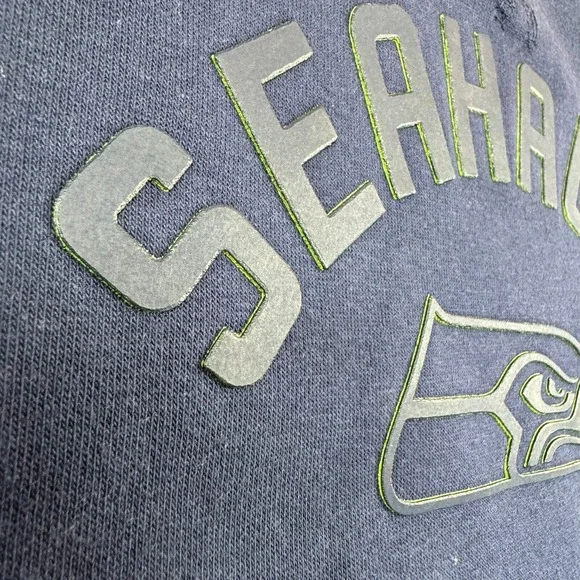 Seattle Seahawks Sweatshirt Youth XL NFL Team Apparel 18/20 Football Raised Logo - Picture 7 of 9